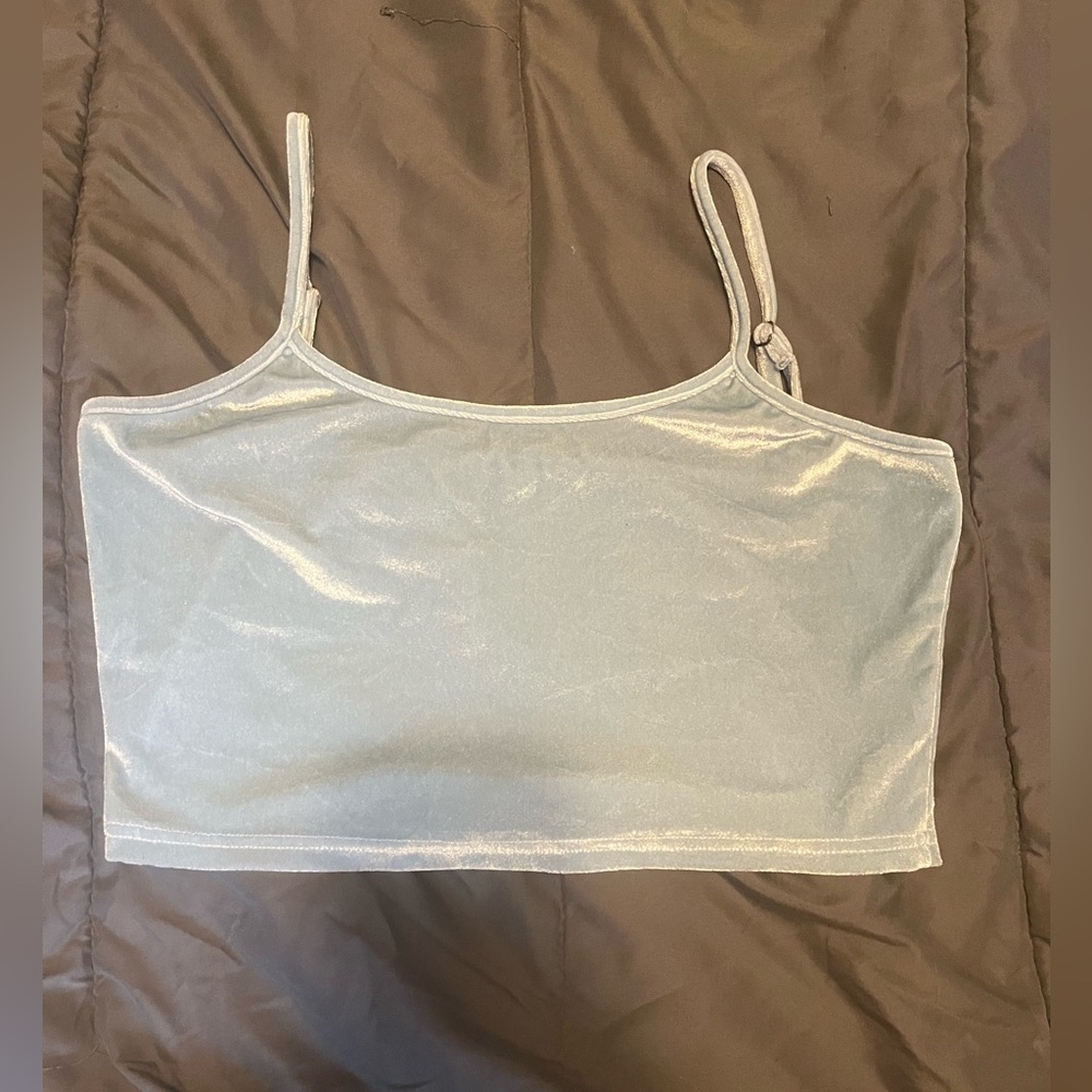 BABY BLUE CROP TOP